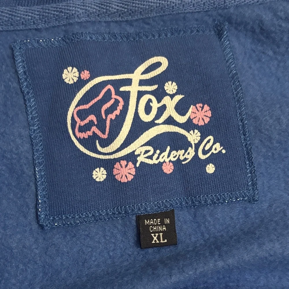 Fox Riders Co Blue Jacket with Floral Design - Picture 4 of 8